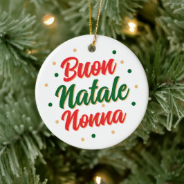 Personalized Buon Natale Nonna  Keramik Ornament