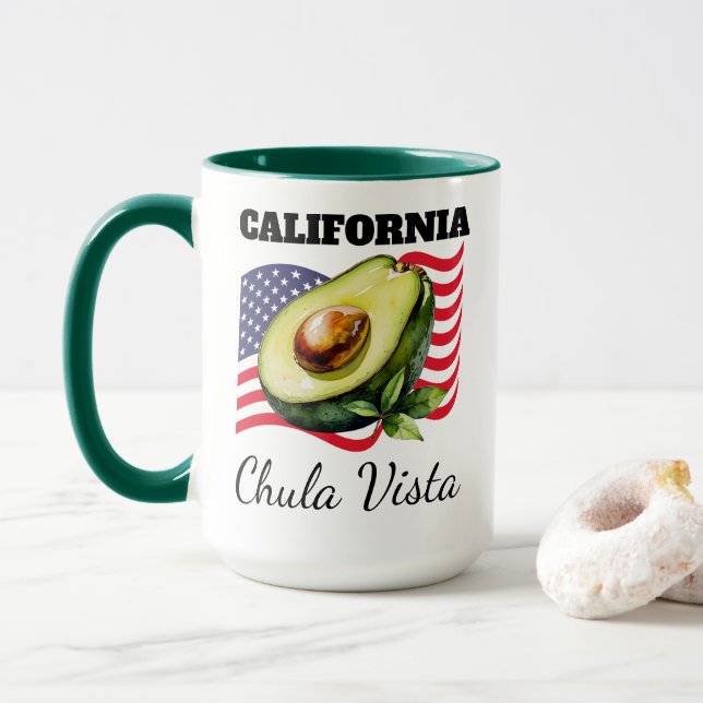 Personalized California Combo Mug Tasse (Mit Donut)