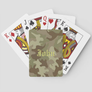 Personalized Camouflage Playing Cards Spielkarten