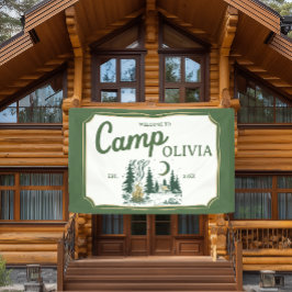 Personalized Camp Bachelorette Party Welcome Banner