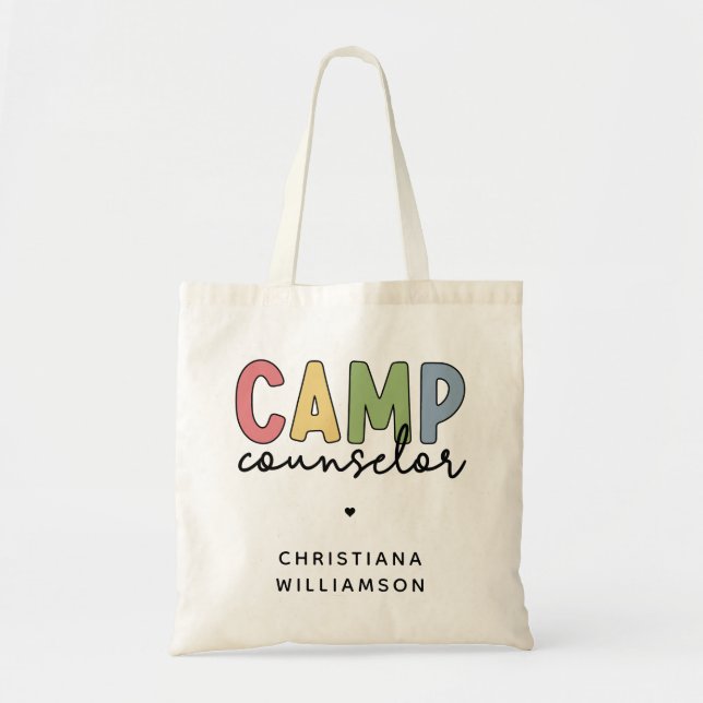 Personalized Camp Counselor Gifts Tragetasche (Vorne)