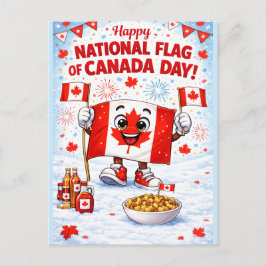 Personalized Canada Flag Day Postcard Postkarte