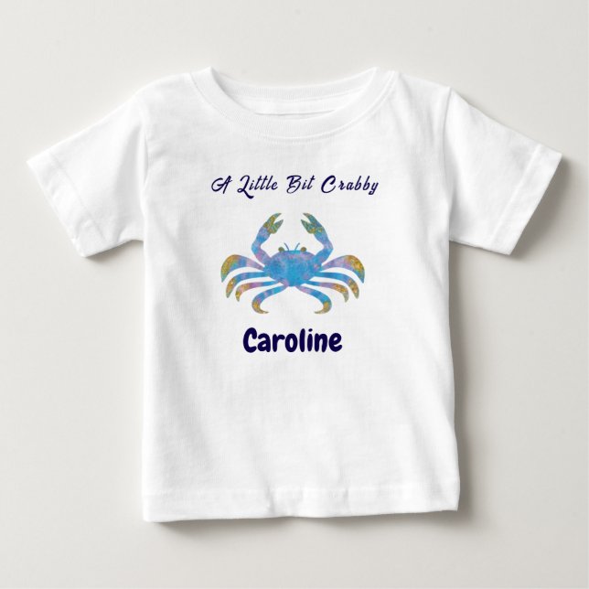 Personalized Cancer Zodiac Impressionist Toddler  Baby T-shirt (Vorderseite)