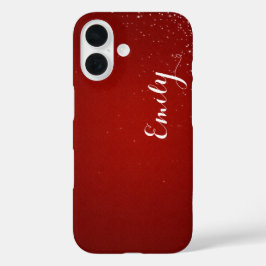 Personalized Candy Red Diamond - Barely There iPhone 16 Hülle