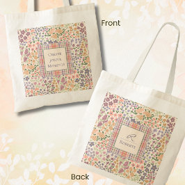 Personalized Canvas Tote Bag – Custom Name & Quote Tragetasche