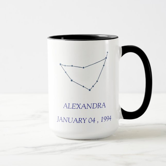 Personalized Capricorn Constellation Mug - Custom  Tasse (Rechts)