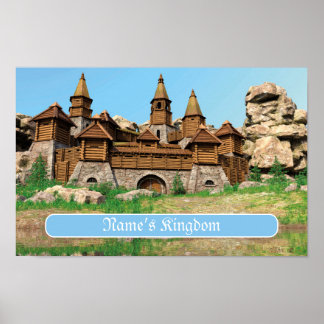 Personalized Castle for Kids Poster