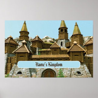 Personalized Castle for Kids Poster