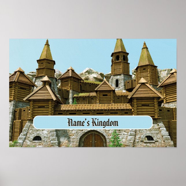 Personalized Castle for Kids Poster (Vorne)
