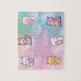 Personalized Cat Happy Easter