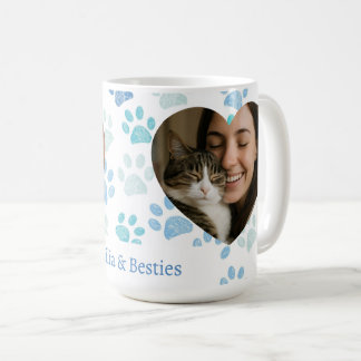 Personalized Cat Lover Heart-Photo Coffee Mug Kaffeetasse