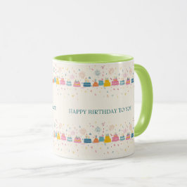 Personalized Celebration Mug – Cakes & Confetti Tasse