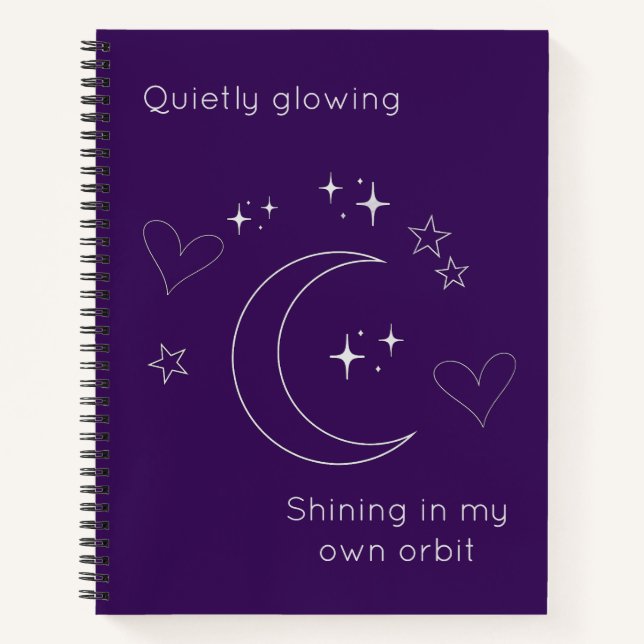 Personalized Celestial Design Spiral Notebook Notizbuch (Vorderseite)