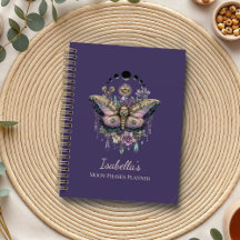 Personalized Celestial Moth & Moon Phases Witchy