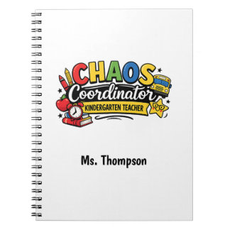 Personalized Chaos  Coordinator Teacher  Notizblock