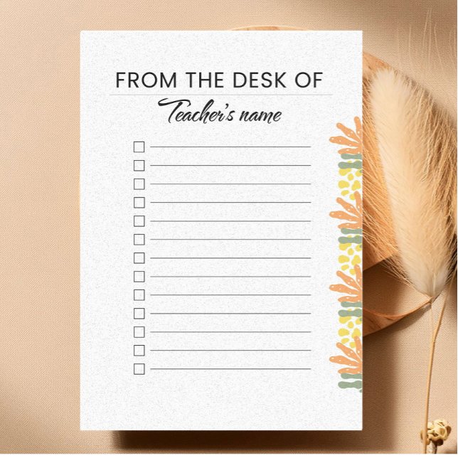 Personalized Checklist Note Pad  Post-it Klebezettel (Von Creator hochgeladen)