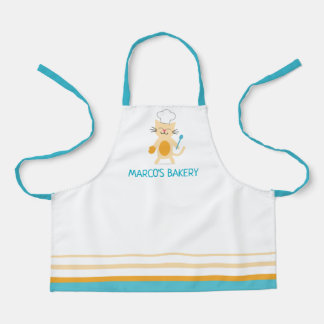 Personalized Chef Cat Baking Apron for Little Chef Schürze
