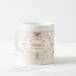 Personalized Cherry Bow Mug Kaffeetasse