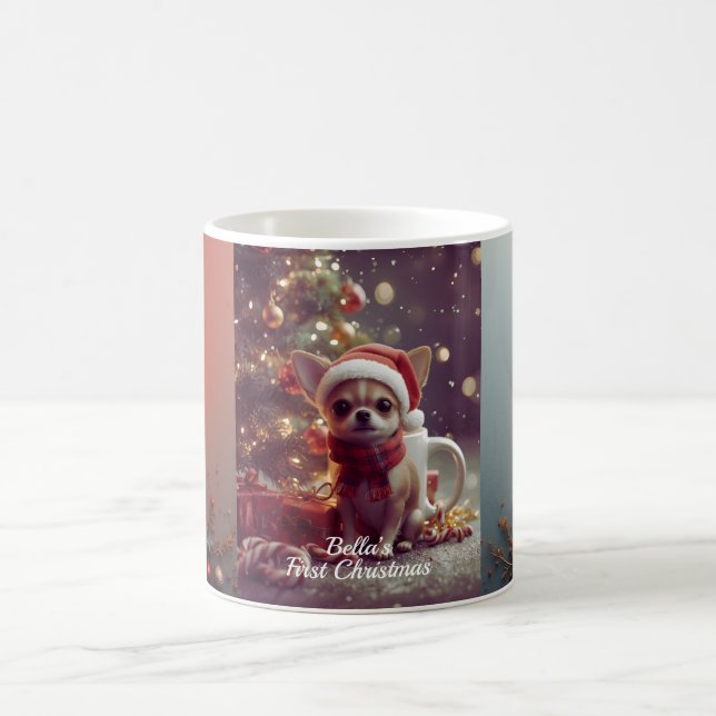 Personalized Chihuahua Christmas Mug – Custom Dog  (Centre)