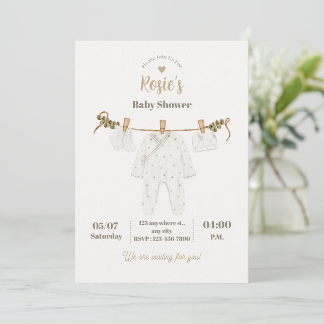 Personalized Children’s Birthday Invitation (Debout devant)