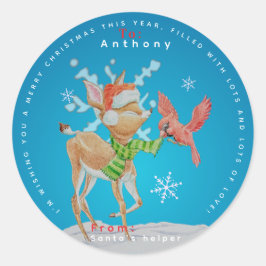 Personalized Children's Christmas Stickers