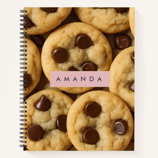 Personalized Chocolate Chip Cookie Notizbuch (Vorderseite)
