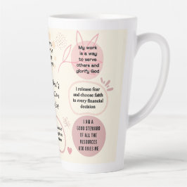 Personalized Christian Daily Affirmations Quotes Milchtasse