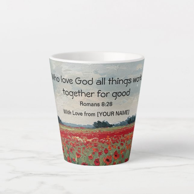 Personalized Christian Latte Mug Milchtasse (Vorderseite)
