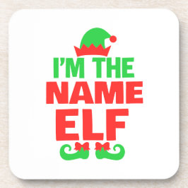 Personalized Christmas Elf Getränkeuntersetzer