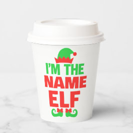 Personalized Christmas Elf Pappbecher