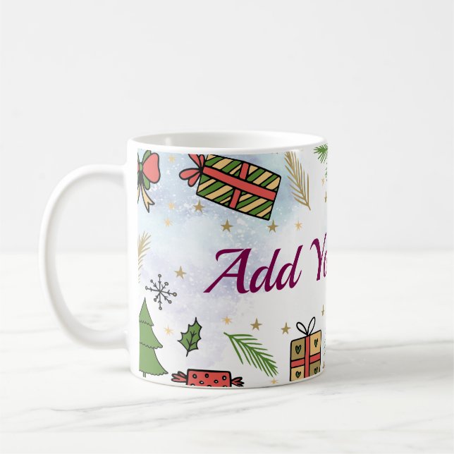Personalized Christmas Mug – Add Your Name  (Gauche)