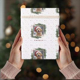 Personalized Christmas Pet Photo – Holiday Geschenkpapier