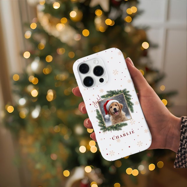 Personalized Christmas Pet Photo – Holiday  iPhone 16 Pro Hülle (Von Creator hochgeladen)