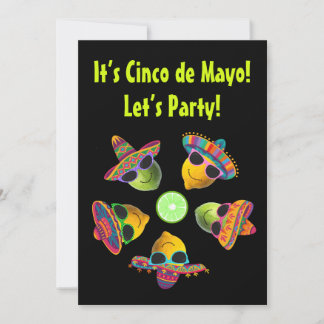 Personalized Cinco de Mayo Funny Lemon Lime Einladung