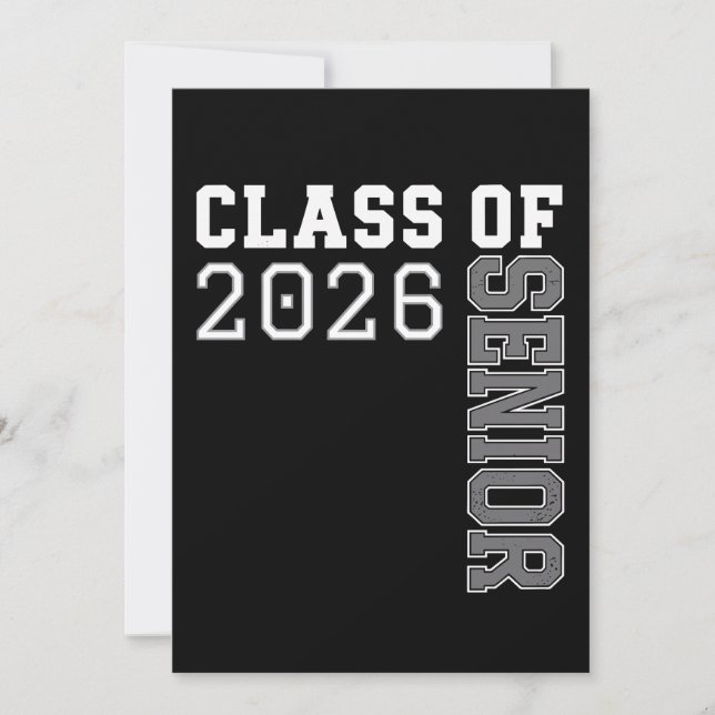 Personalized Class Of 2026 Senior Graduation Einladung (Vorderseite)