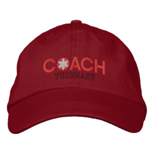 Personalized Coach Lovers Red Bestickte Baseballkappe