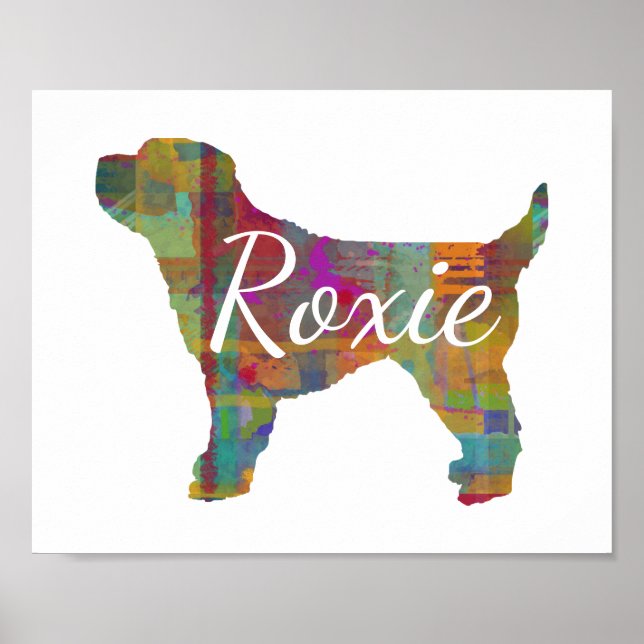 Personalized Cockapoo Dog Print Poster (Vorne)