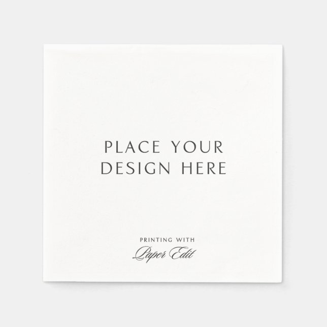 Personalized Cocktail Napkins Add Your Own Design Serviette (Vorderseite)