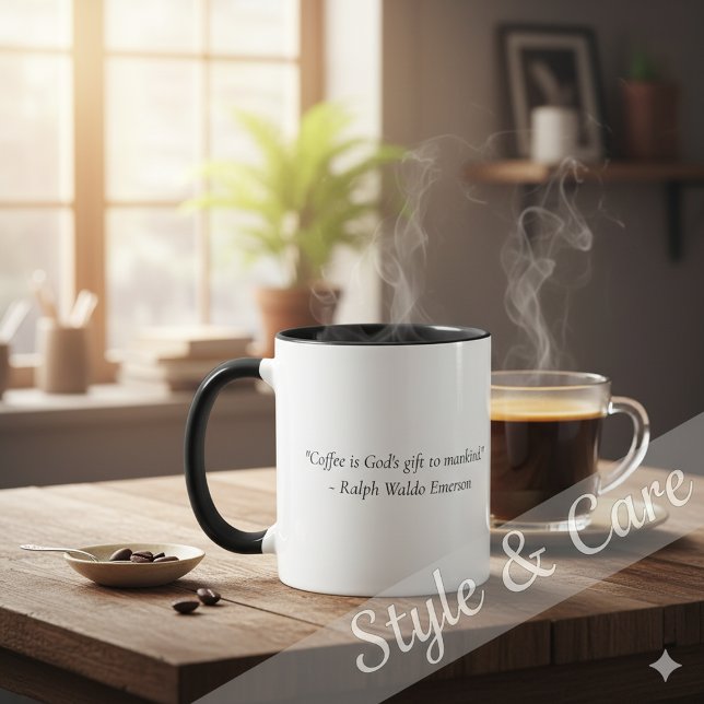 Personalized Coffee Quote Graphic Combo Tasse (Personalized Coffee Quote Graphic Combo Mug)