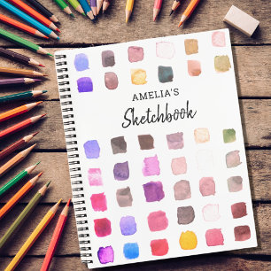 Personalized Colorful Sketchbook  Notizbuch