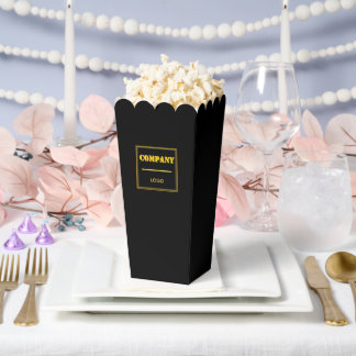 Personalized Company Black Modern Custom Business Geschenkschachtel