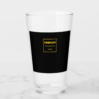 Personalized Company Black Modern Custom Business Glas