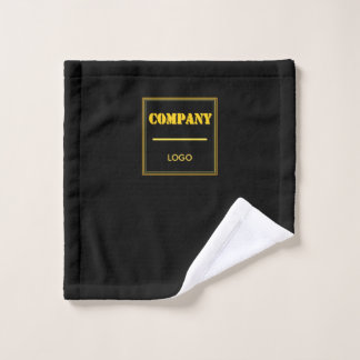 Personalized Company Black Modern Custom Business Waschlappen
