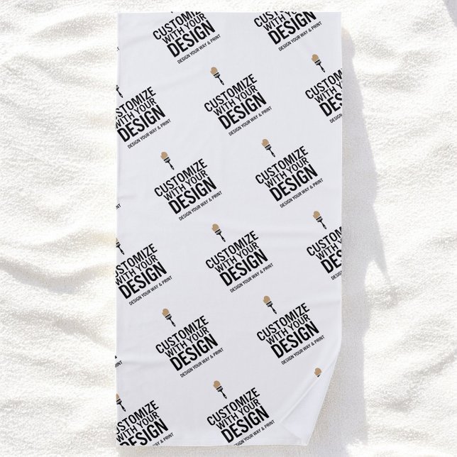 Personalized Company Branded Custom Minimalist  Strandtuch (Von Creator hochgeladen)