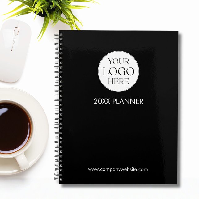 Personalized Company Business Logo Template Black Planer (In situ)