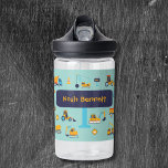 Personalized Construction Truck Bottle for Boys Trinkflasche<br><div class="desc">Make school and playtime extra fun with this personalized water bottle featuring dump trucks,  excavators,  and diggers. Add your child’s name for a special touch! Perfect for toddler boys who love construction vehicles. Great for preschool or back-to-school gifts.</div>