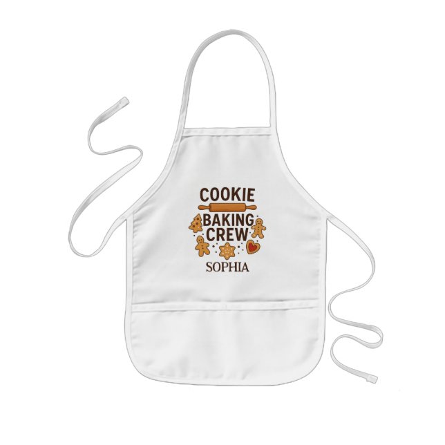 Personalized Cookie Baking Crew Kinderschürze (Vorne)
