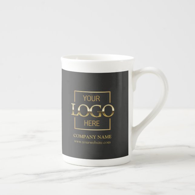 Personalized Corporate Company Logo Employee Gift Prozellantasse (Rechts)