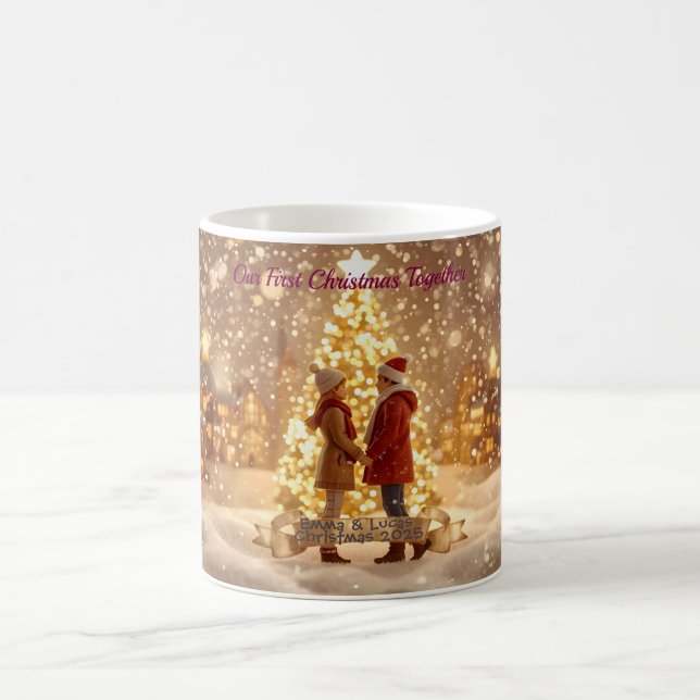 Personalized Couple Christmas Mug – Romantic Custo (Centre)