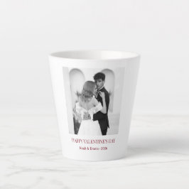 Personalized Couple Names & Year - Elegant Photo  Milchtasse